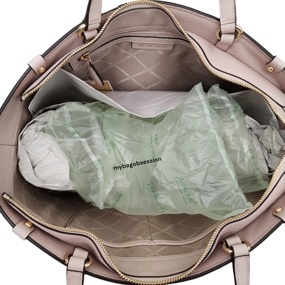 Michael Kors Holly Studded Large Pink Shoulder Tote Bag - Picture 4 of 7